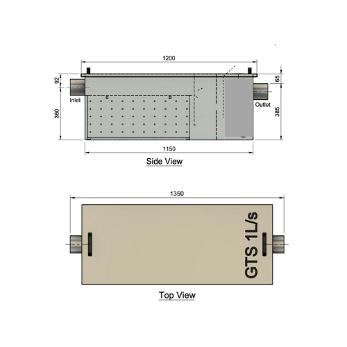 FOG Matter GT 1L/Sec Stainless Steel Grease Trap